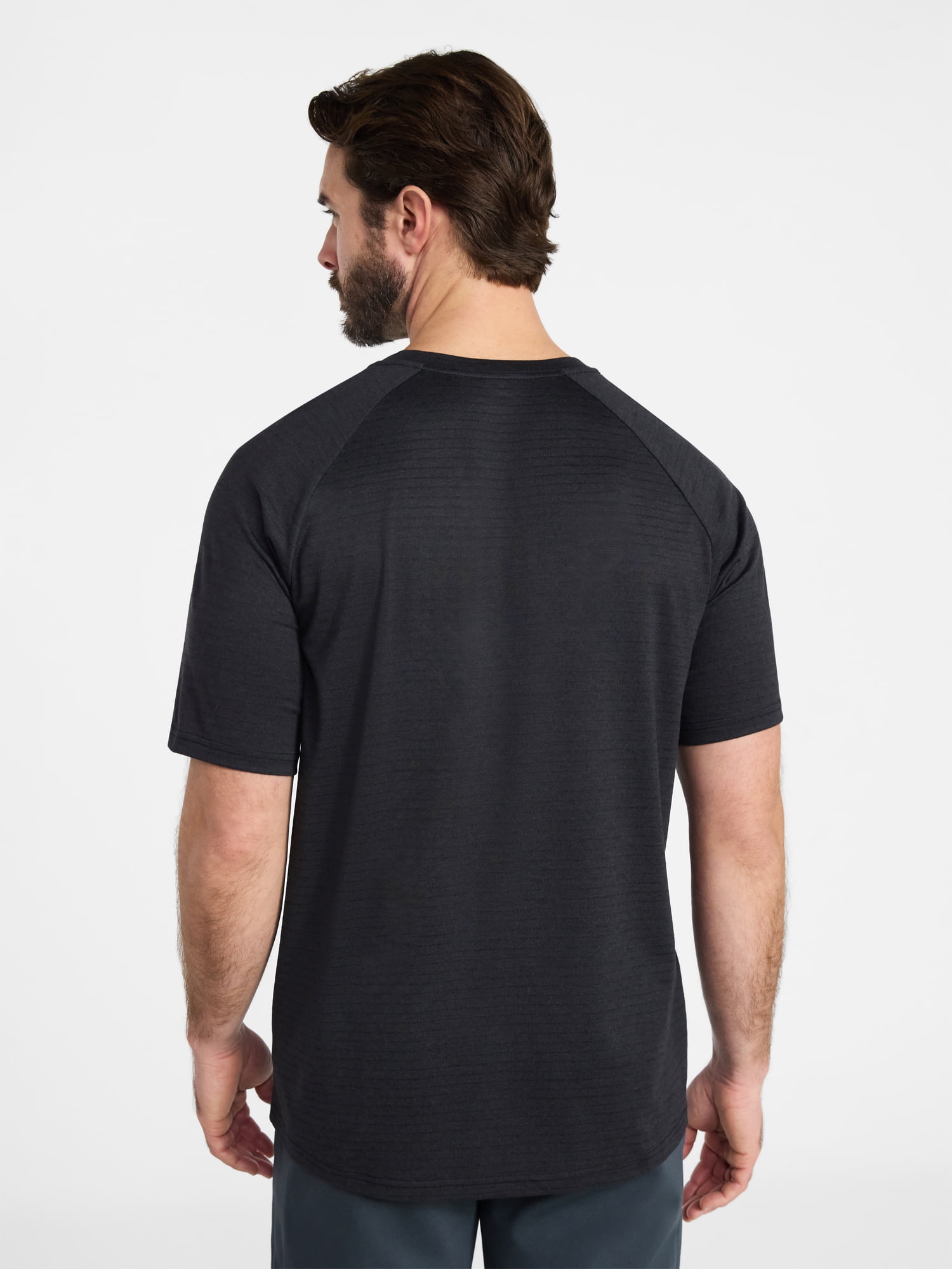 Athletic Works Men's and Big Men's Stripe Jersey Tee with Short Sleeves, Sizes XS-4XLT