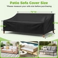 thumbnail image 2 of Outdoor Chair Cover, NASUM Outdoor Furniture Covers Waterproof, Patio Outdoor Couch Cover, 420D Oxford Cloth Durable Lounge Furniture Chair Cover 76''L x 32.5''W x 33''H, Black, 2 of 9