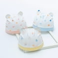 thumbnail image 5 of Newborn Cotton Hats Print Cartoon Preemie Baby Hats Bear Ears Beanies Sunny Hats for Hospital Baby Boy and Girl 0-6 Months, 1/3/6-Pack, 5 of 7