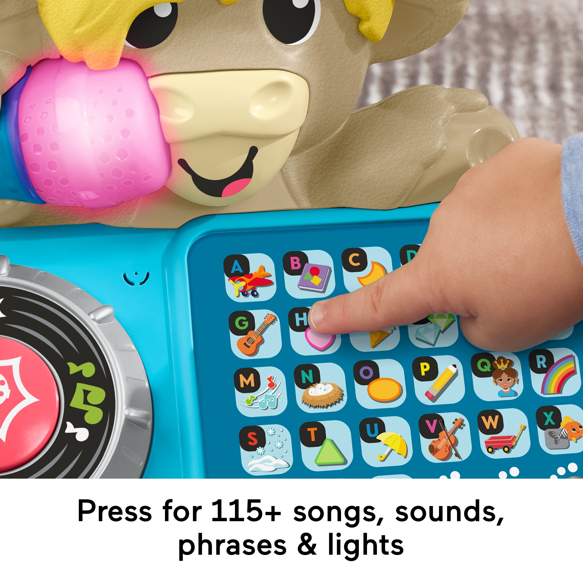 Fisher-Price Link Squad A to Z Yak Baby Learning Toy with Music & Lights, 9+ Months