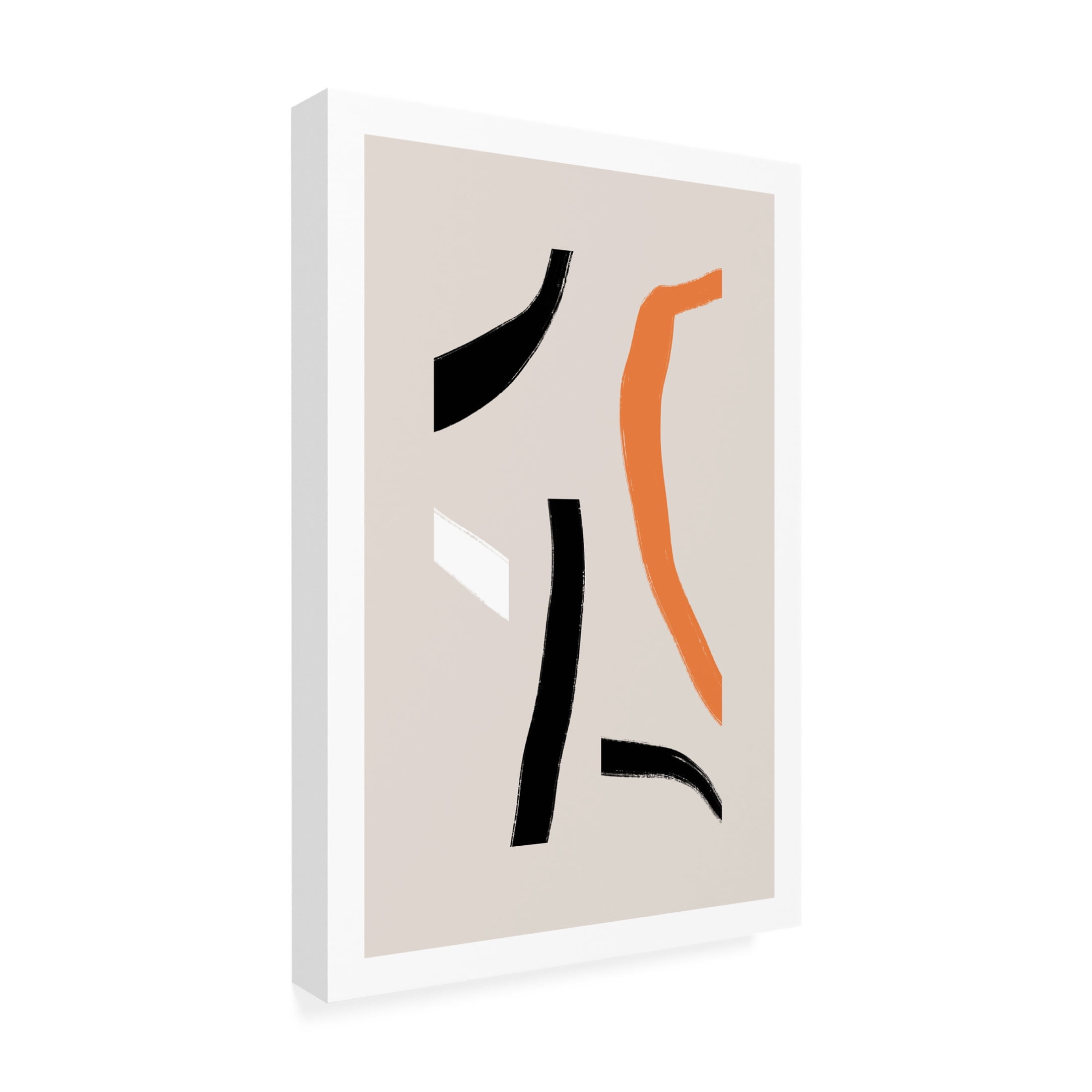 Trademark Fine Art uplusmestudio Cropped Shapes Canvas Wall Art