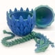 thumbnail image 4 of Dragon Egg - Surprise Egg Ornaments with Flexible Pearly- Dragon, 3D Printed Gift.For Kids,Friend C, 4 of 5
