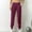 Wine, variant on DuoJiaJ Women's Sports Loose Running Yoga Fitness Pocket Casual Nine Bound Leg Pants Women's Wide Leg Pants Green L