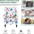 thumbnail image 3 of Wingback Chair Covers Pieces Stretch Printed Wing Back Chair Cover Sofa Slipcover Washable Wingback Armchair Slipcovers Furniture Protector with Elastic Bottom for Wingback Chairs, 3 of 7