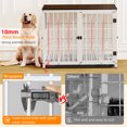 thumbnail image 4 of Wisfor 36 inch White Heavy Duty Dog Crate Kennel Cage, TV stand, Wood End Side Table, Furniture, 4 of 5