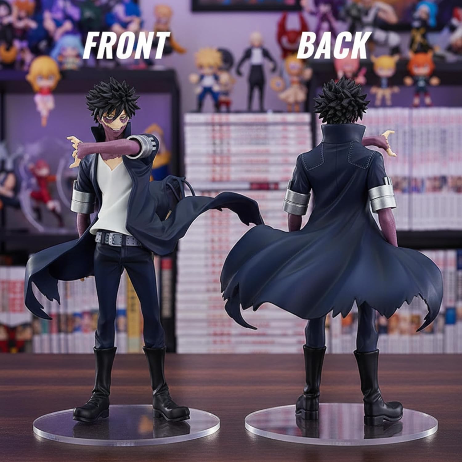 AURUS My Hero Academia Dabi PVC Action Figure, 7.09" Anime Collectible - Multicolor