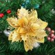 thumbnail image 4 of 15 piezas de decoraciones navideñas de Poinsettia, flores brillantes, flores para árbol de Navidad, adornos para árbol de Navidad, 4 of 4