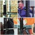 thumbnail image 1 of COMPUKAS 6Pcs Barbell Holder Rack Attachment Black PA For Weight Bearing, 1 of 8