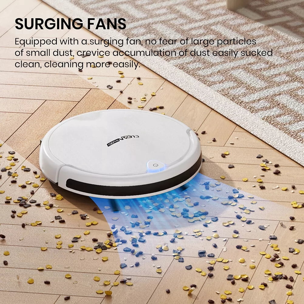 Raistyw Robot Vacuum and Mop Combo, 2800Pa Strong Suction Cleaner, App/Remote Control for Carpets and Hard Floor, White
