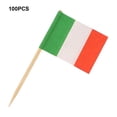 thumbnail image 4 of Advancent Palillo de dientes con bandera de Italia, respetuoso con el medio ambiente, maravilloso para decoración de alimentos, Mini banderas Mostrada, 4 of 6
