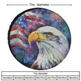 thumbnail image 2 of American Flag Eagle Camping Spare Tire Cover Memorial Day Patriotic Wheel Protectors Weatherproof Universal Fit for Trailers SUV Truck Camper Travel 15 Inch, 2 of 8