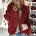 thumbnail image 2 of Vedolay Suit Jacket Women's Casual Jacket Solid Double Coat Open Front Suit Jacket,Red One Size, 2 of 5