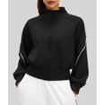 thumbnail image 5 of Female Fleece Full Zip Up Jacket Starry Black S, 5 of 10