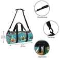 thumbnail image 5 of Christmas Large Capacity Sports Bag with Interior Zipper Pocket, Nice for Yoga, Swim, Duffle, and Soccer - 17.7 Inches Size, 5 of 6