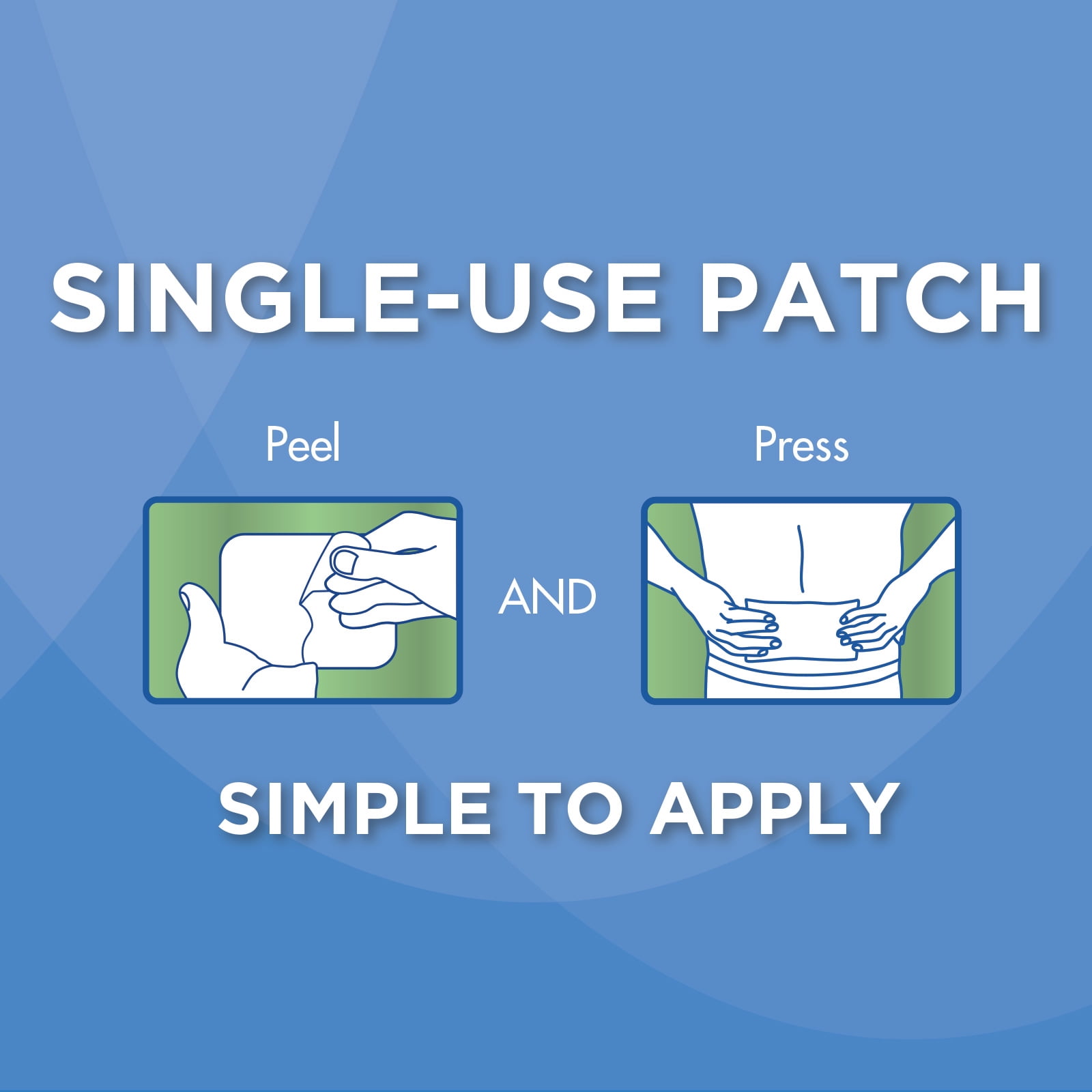 HealthWise Targeted Pain Relief 2x Medicated Patch | 40-Count | 2.75” x 3.9” | Topical Analgesic | Menthol + Methyl Salicylate | Flexible Adhesive