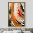 thumbnail image 3 of IDEA4WALL Framed Canvas Print Rainbow Pastel Paint Stroke Swirl Abstract Wall Art Modern Multicolor Artwork Decor Bohemian Relax/Zen for Living Room, Bedroom, Office - Natural 16"x24", 3 of 5