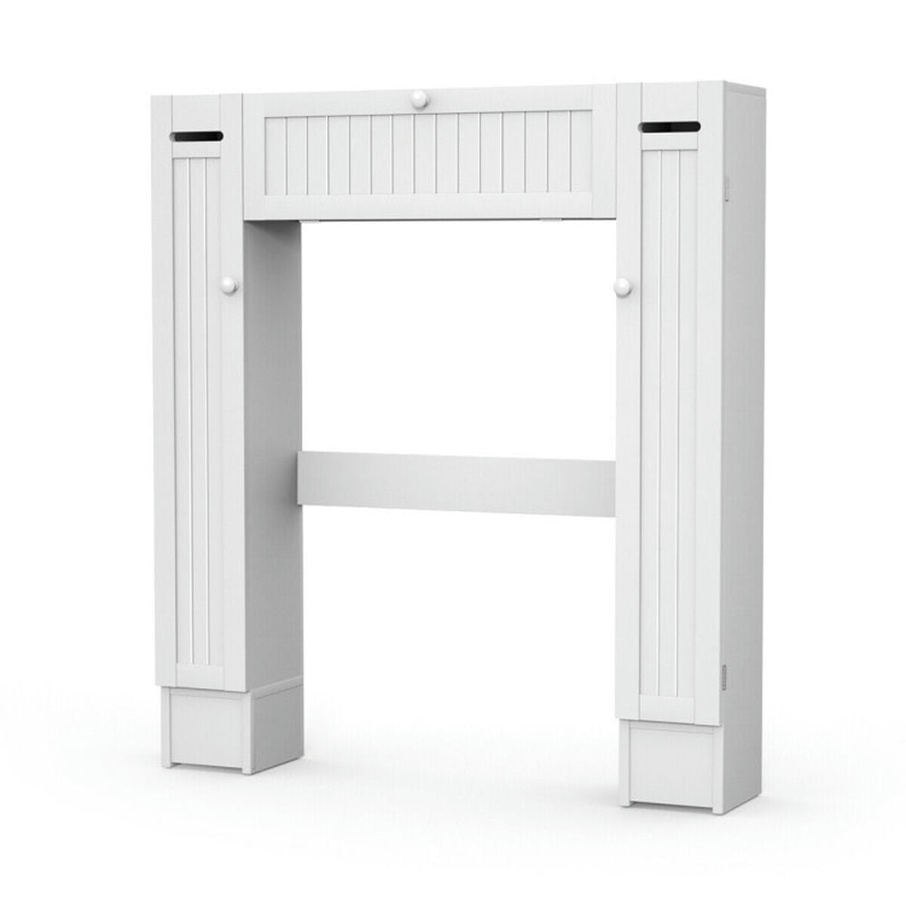 Finihen Toilet Storage Cabinet, Bathroom Cabinet Organizer, Wooden over the Toilet Storage Cabinet, for Bathroom, White
