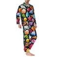 thumbnail image 3 of Bingfone Men'S Pajama Set 2 Piece Loungewear Pjs, Long Sleeve With Pajama Pants-Underwater Diving Animals, 3 of 9