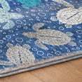 thumbnail image 5 of Addison Rugs Dream Shag Premium Machine Washable Transitional Turtles Blue Rectangle Rug, 5' x 7'6", 5 of 8
