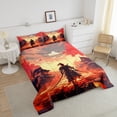 thumbnail image 3 of YST 7-Piece Japanese Style Bedding Set, Samurai Sword Comforter, Full Size, 3 of 6