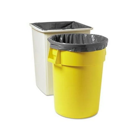 Rubbermaid Linear Low Density Can Liners, 50gal, 2mil, 37w X 44h, Gray RCP500...