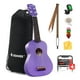 thumbnail image 1 of Ukelele Donner Soprano de 21 pulgadas para principiantes con kit morado, 1 of 9