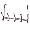 thumbnail image 2 of 5 Dual Hook Over the Door Steel Organizing Rack, Bronze, 2 of 4