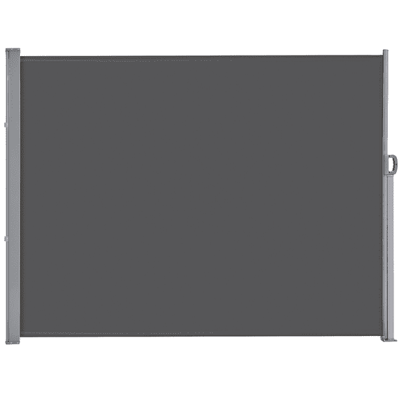 SmileMart Side Awning with Retractable Screen, Dark Gray, Multiple Options