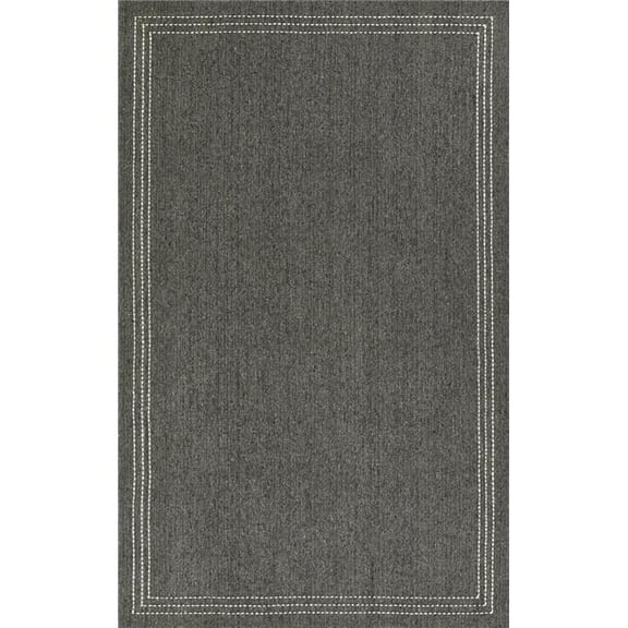 Momeni Contemporary Rectangle Area Rug, Charcoal, 3'6" X 5'6"