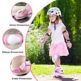 thumbnail image 6 of BOSONER Basic Kids Protective Gear: Kids Knee Pads and Elbow Pads with Wrist Guards Set for 3-15 Years - Design for Roller Skates, Cycling, BMX Bike, Skateboard, Inline Skating, Scooter Riding Sports, 6 of 8