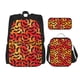 thumbnail image 1 of Disketp Flying Black Bat Mochila Estampada de Gran Capacidad con Lonchera y Estuche, Set de 3 Piezas para Estudiantes, 1 of 7
