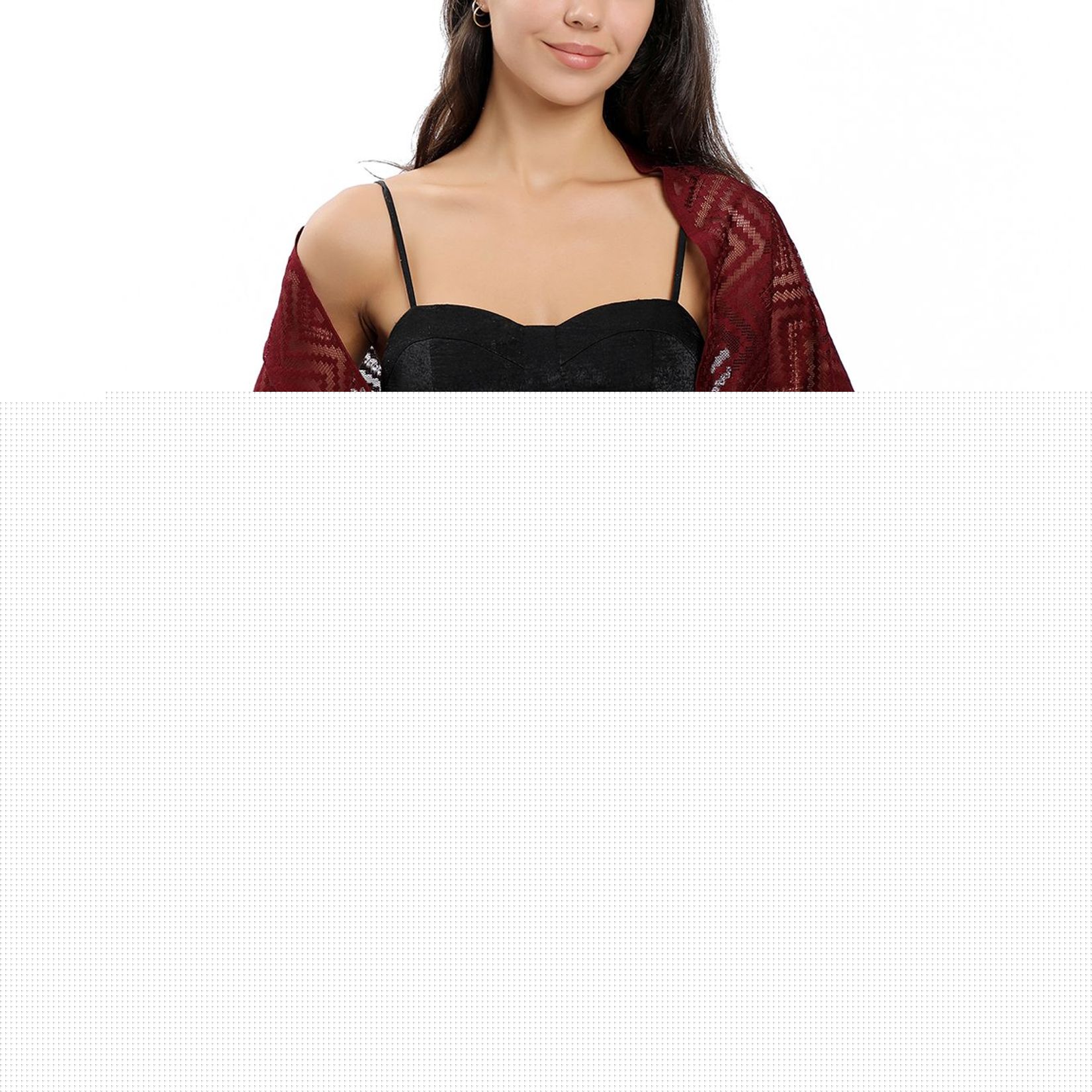 Amaranth, variant on Women's Sheer Pashmina Lace Shawl Cape Thin Soft Fringe Fall Elegant Lightweight Shawls And Wraps Golden One Size