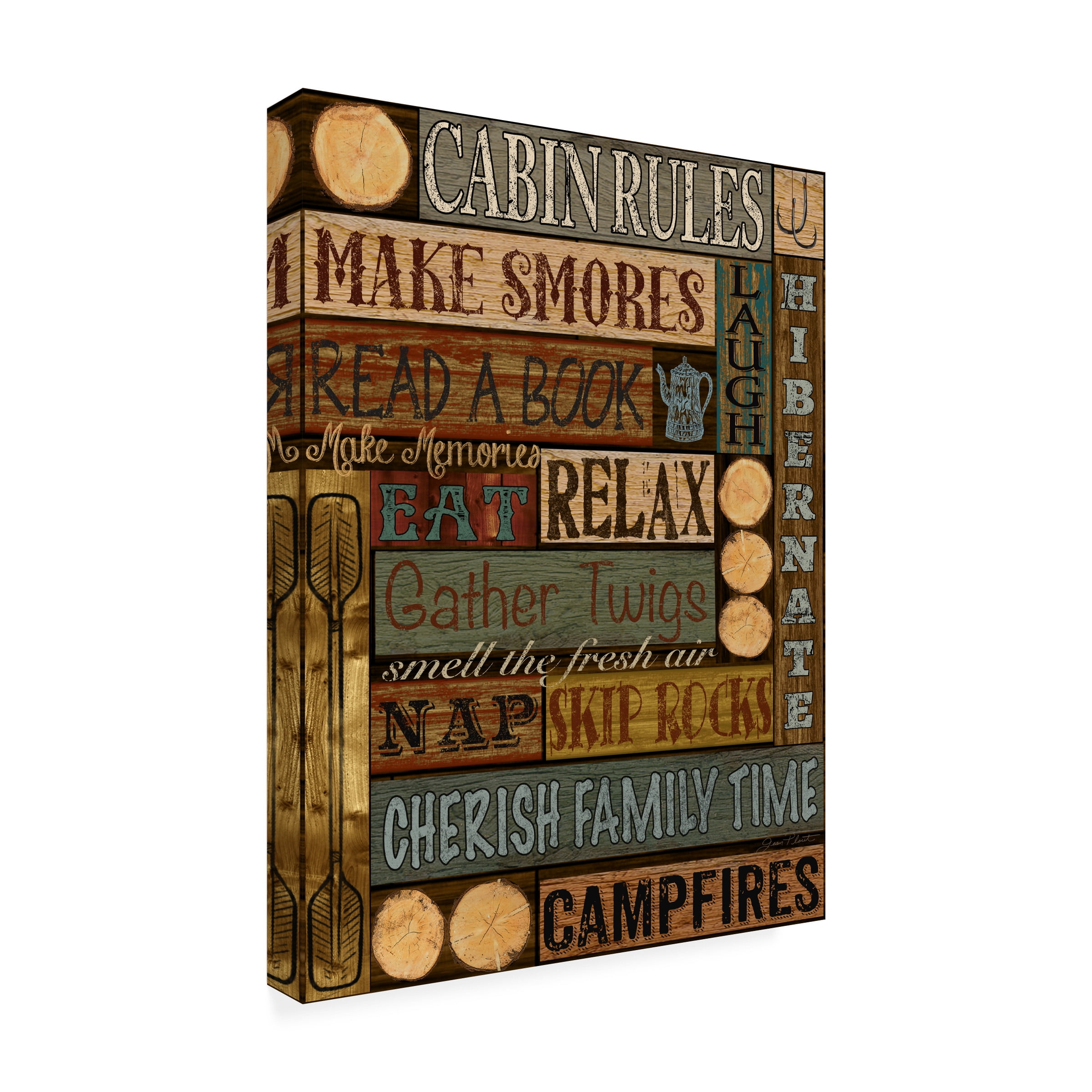 Trademark Fine Art 'Wilderness Lodge 20' Canvas Art by Jean Plout