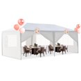 thumbnail image 1 of Carpa para Fiestas Zimtown 10'x20' con Dosel, Pabellón para Barbacoas y bodas, Color blanco, 1 of 8
