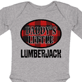 thumbnail image 4 of Inktastic Daddy Little Lumberjack Plaid Boys Long Sleeve Baby Bodysuit, 4 of 5