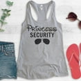 thumbnail image 2 of Princess Security Tank Top, Ladies Racerback Tank Top, Funny Princess Tank, Princess Vacation Tank, Heather Gray, XX-Large, 2 of 3