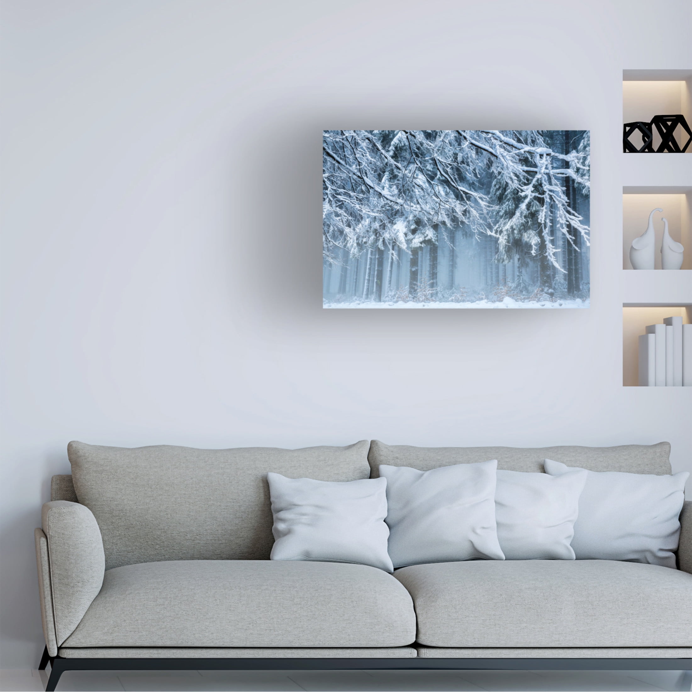 Canvas Wall Art - Anton van Dongen 'Snowworld' Wall Art for Living Room, Bedroom, or Office Décor by Trademark Fine Art - 24 x 16 Inches