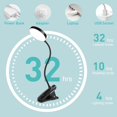 thumbnail image 5 of Lámpara de mesa LED inalámbrica, lámpara de noche táctil de 5 colores y 5 lámparas LED regulables de cuello flexible de 360°, lámpara de lectura de cabecera JM MX-0134988FYD, 5 of 5