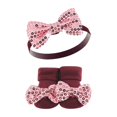 thumbnail image 4 of Hudson Baby Infant Girls Headband and Socks Set, Rose, 0-9 Months, 4 of 7