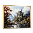 thumbnail image 2 of Designart "Castles captivate Stronghold I" Architecture Floater Framed Canvas Art Print, 2 of 7