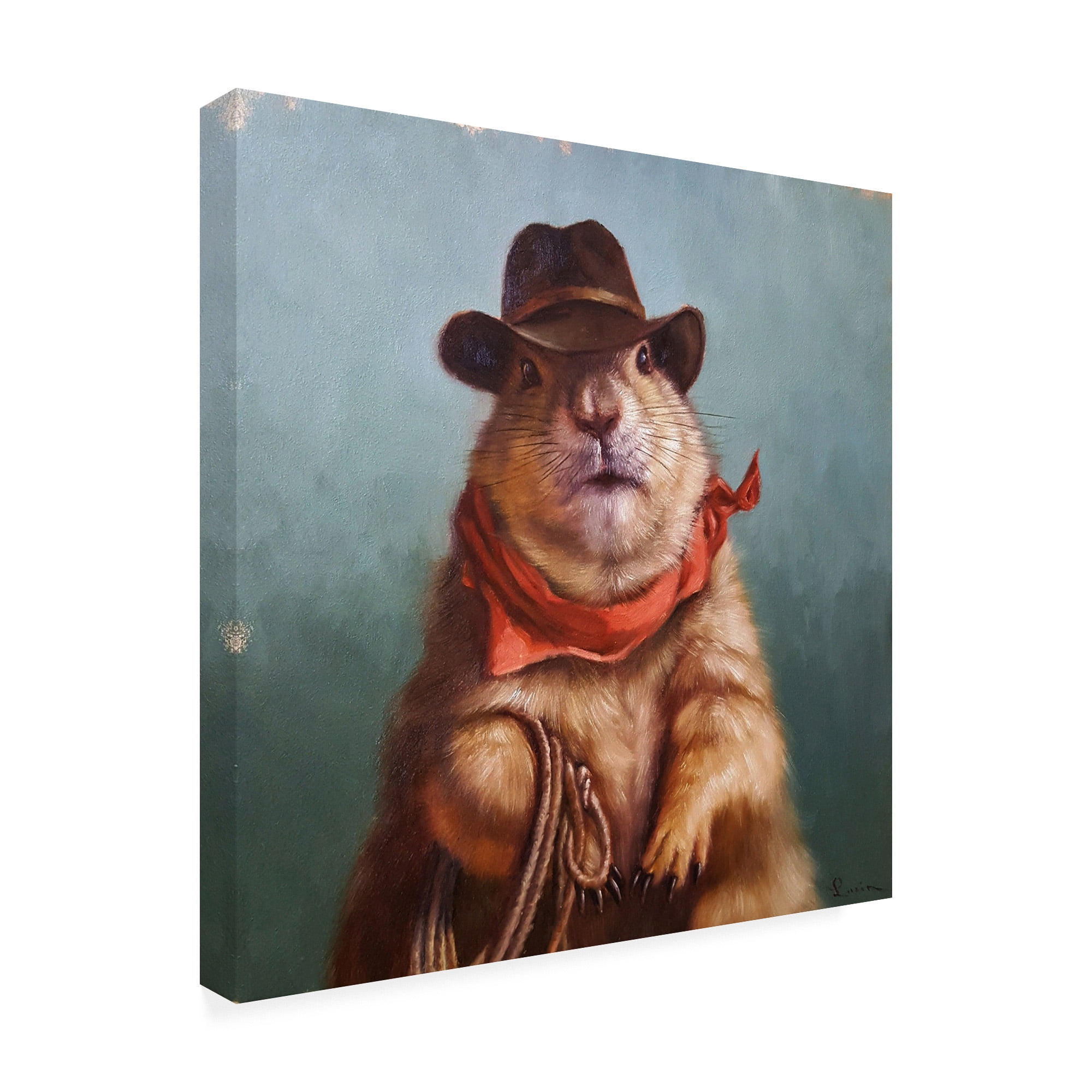 Trademark Fine Art 'Underground Cowboy' Canvas Art by Lucia Hefferna