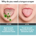 thumbnail image 4 of RV Juego de 3 raspadores de lengua para adultos y niños - Cepillo de lengua de acero inoxidable - Reduce el mal aliento Rojo Verde, 4 of 5