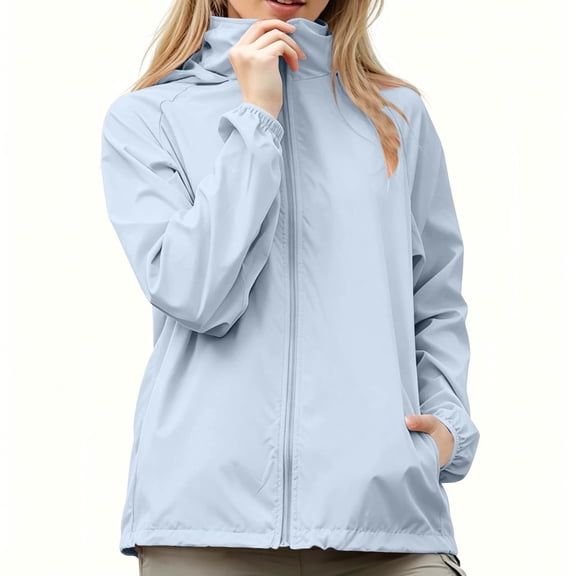 Fancifize Teens Girls Boys UPF 50 Rash Guard Hoodie Jackets Kids UV Sun Protection Coat for Outdoor Camping Hiking 7-17 Years
