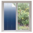 thumbnail image 2 of Navy Blue Ombre Window Privacy Film, Modern Abstract Art Gradient Aesthetics Static Cling UV Sun Blocking Tint Film Heat Control Windows Films for Bedroom Bathroom, Window Stickers 35.4"x78.7", 2 of 8