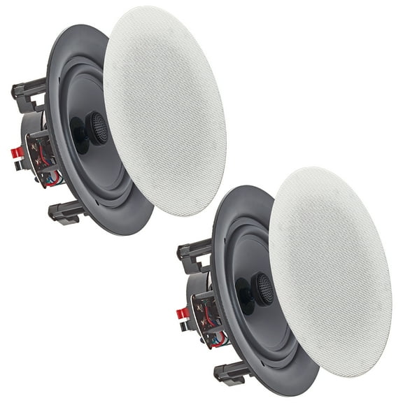 Vaiyer 5.25 Inch 2-Way Frameless In-Wall In-Ceiling Speakers 175W 8 Ohm Black