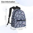 Backpack For Women/Men Light Green Pink Paisley Lightweight Travel