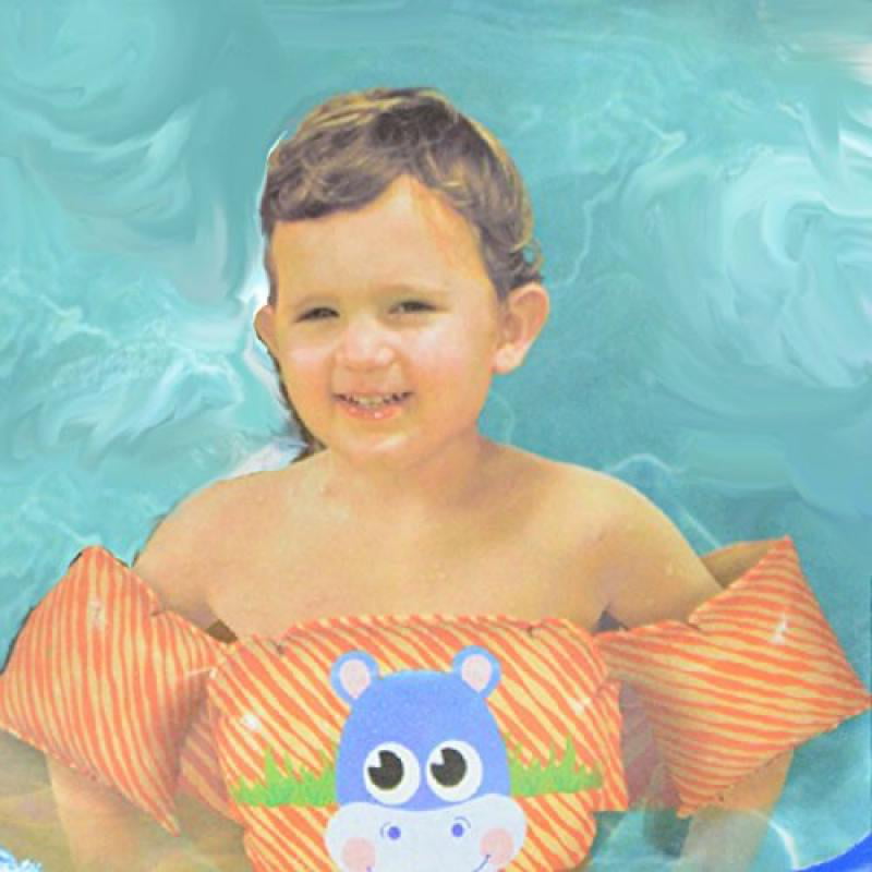 Inflatable Armbands Characters Swimming Pool Beach 