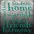 thumbnail image 2 of Grey, Jace 12x12 Black Ornate Wood Framed with Double Matting Museum Art Print Titled - FRIENDS, 2 of 4