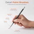 thumbnail image 4 of Juego de pinceles para pintar Nicpro Miniature Dry Brush, 21 piezas con recipiente, 4 of 8