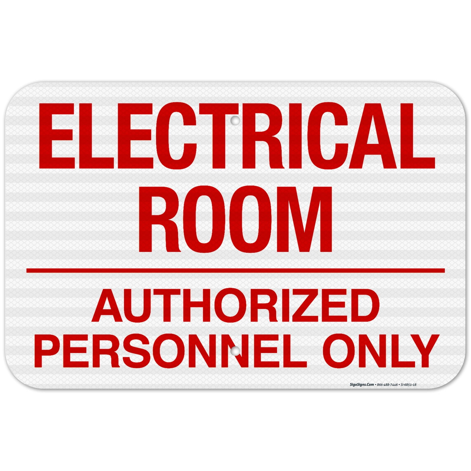 Electrical Room Sign, (SI-6851) - Walmart.com